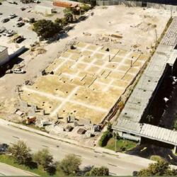 Harley Davidson lot before construction.