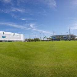 Miami Dolphins outside training turf.